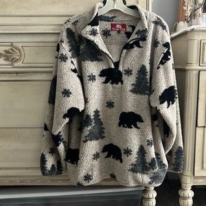 True Grit fleece pullover jacket.